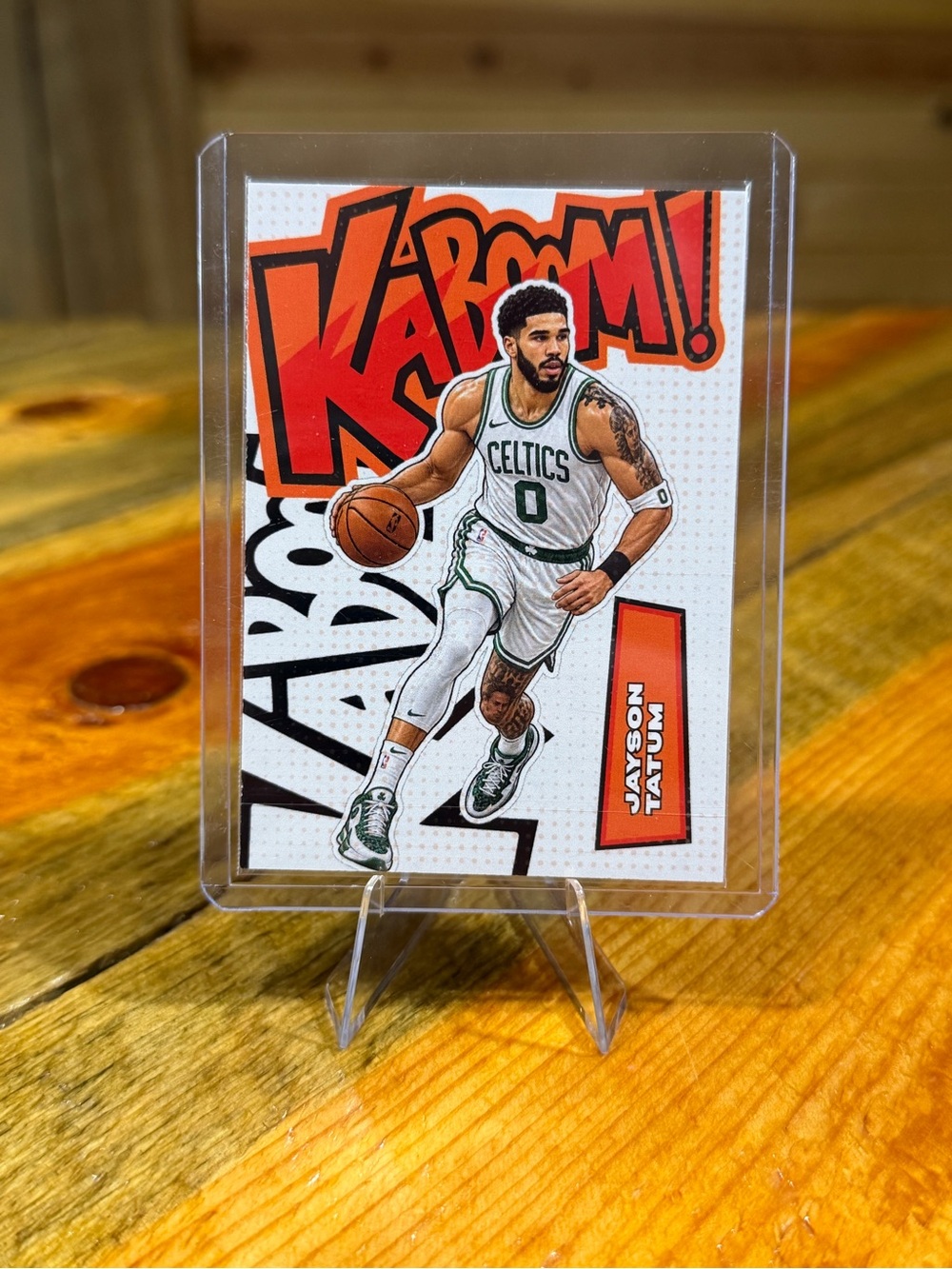 Jayson Tatum Boston Celtics "KABOOM!" Custom Basketball Trading Card